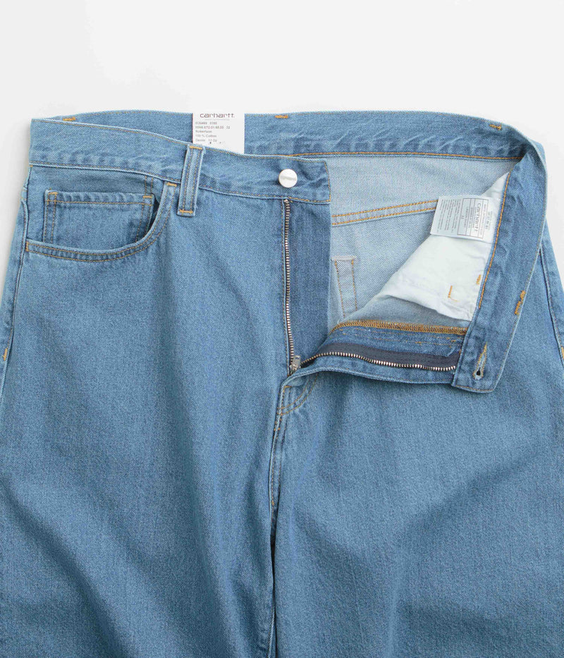 Carhartt Landon Shorts in Blue Heavy Stone Wash