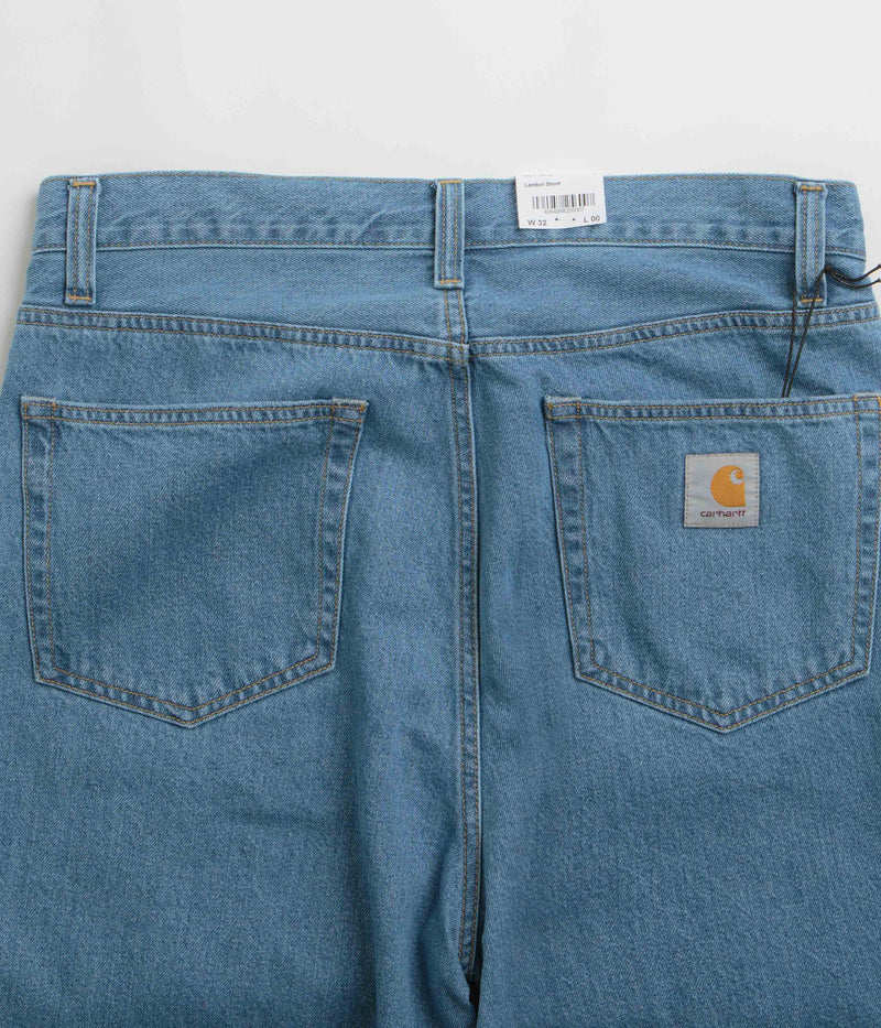 Carhartt Landon Shorts in Blue Heavy Stone Wash