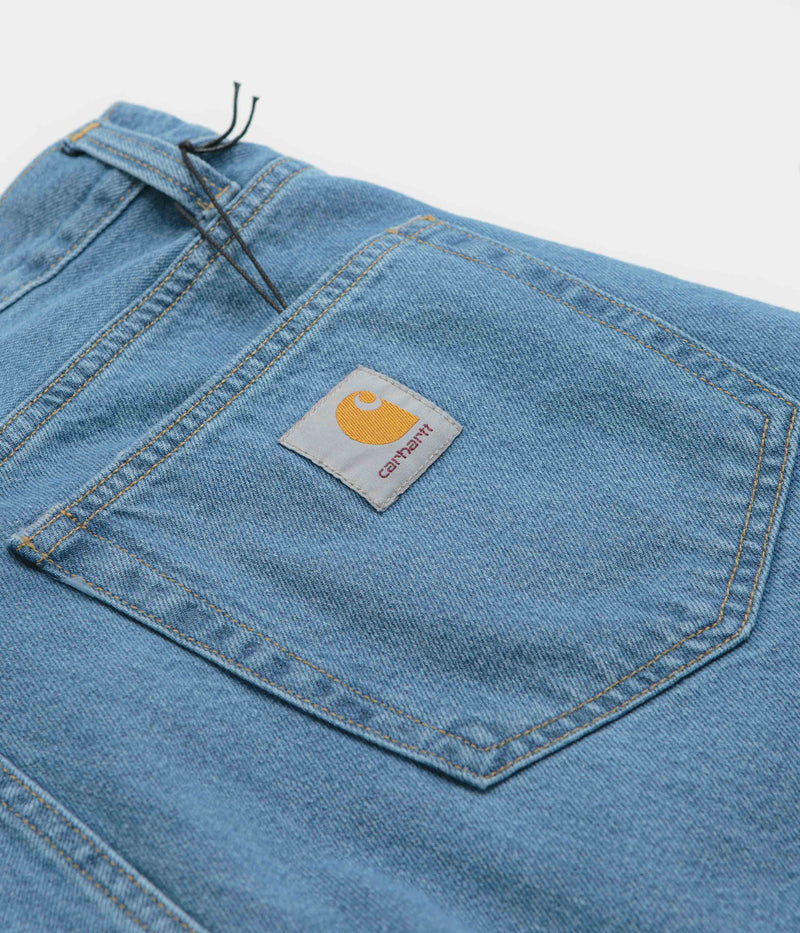 Carhartt Landon Shorts in Blue Heavy Stone Wash