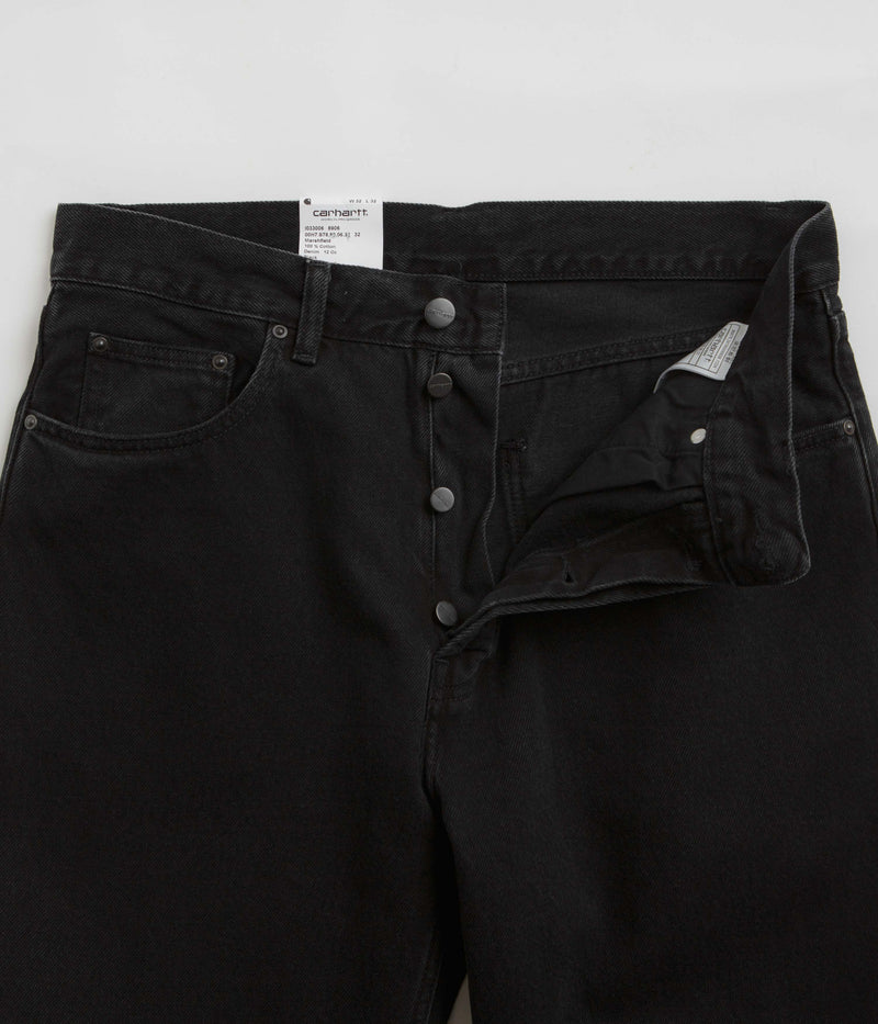 Carhartt Nolan Pants in Black Stone Washed