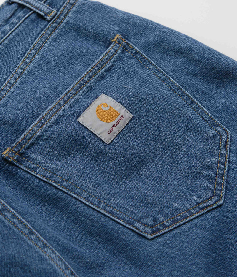 Carhartt Nolan Pants in Blue Heavy Stone Wash