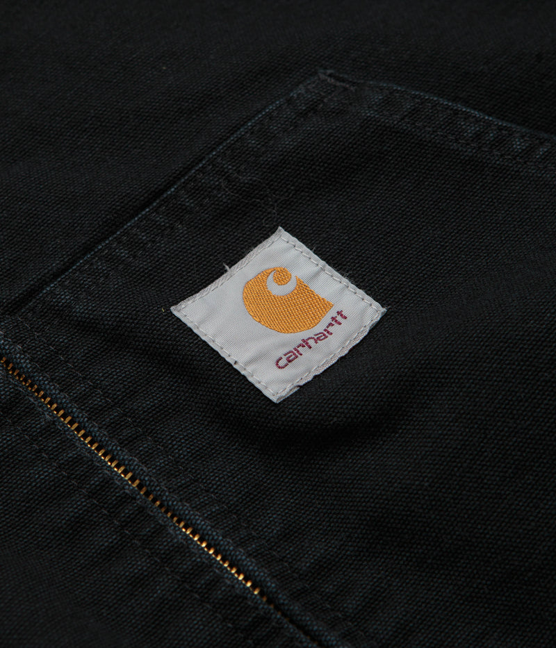 Carhartt OG Active Jacket in Black Stone Canvas