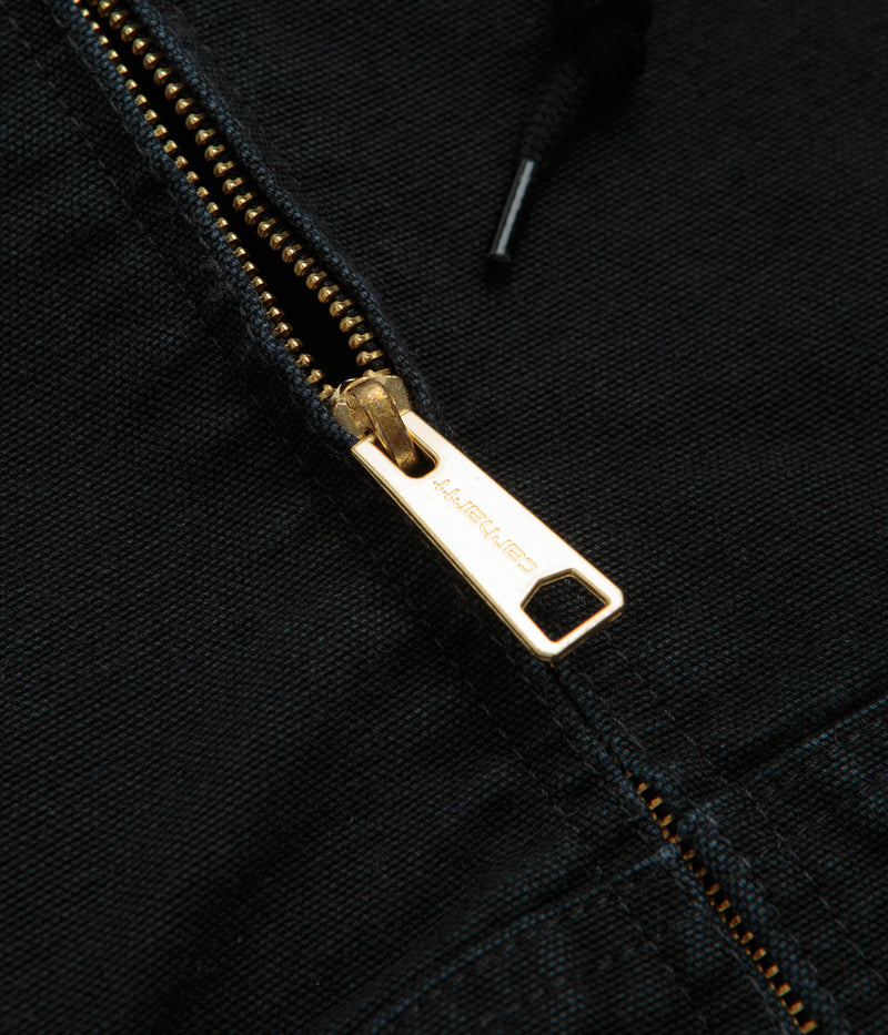 Carhartt OG Active Jacket in Black Stone Canvas