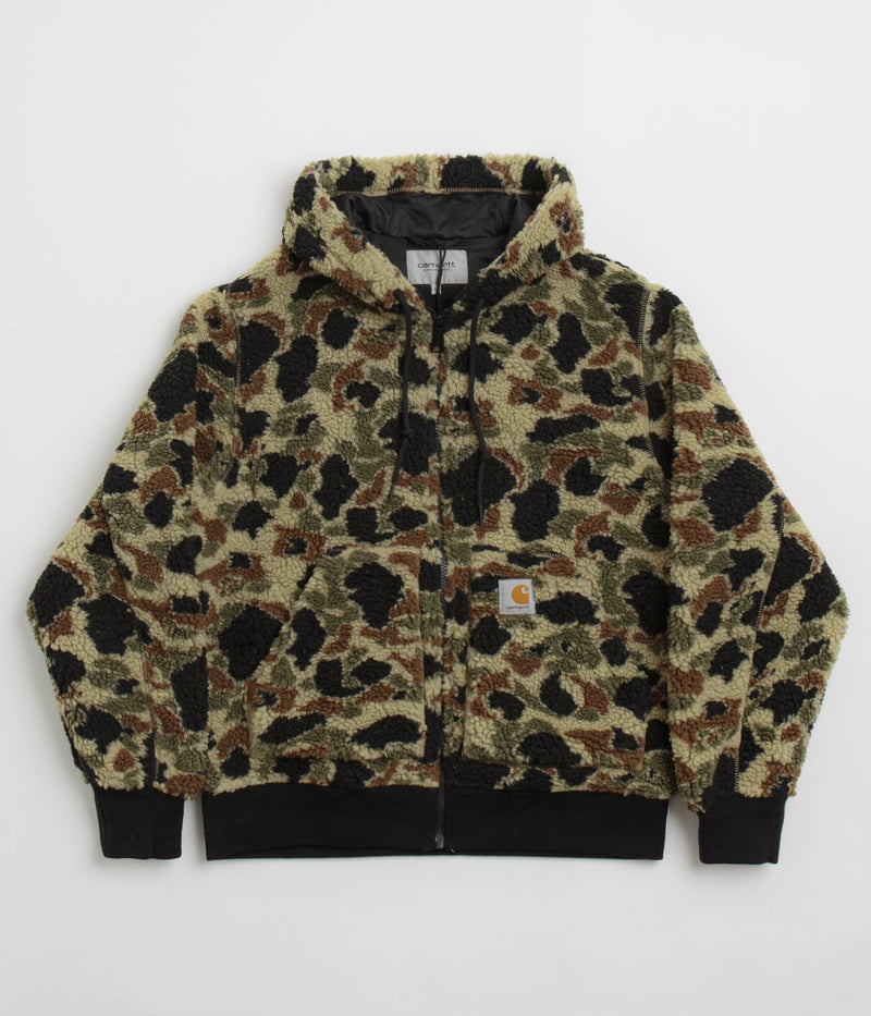 Carhartt OG Active Liner Fleece in Camo Duck Jacquard and Green