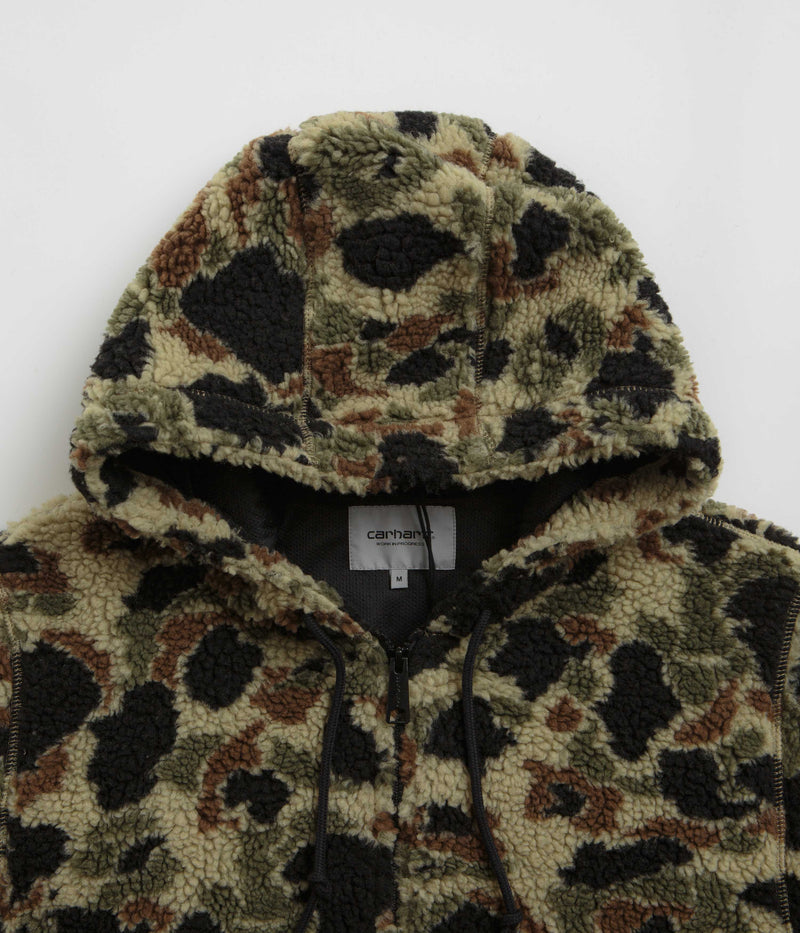 Carhartt OG Active Liner Fleece in Camo Duck Jacquard and Green