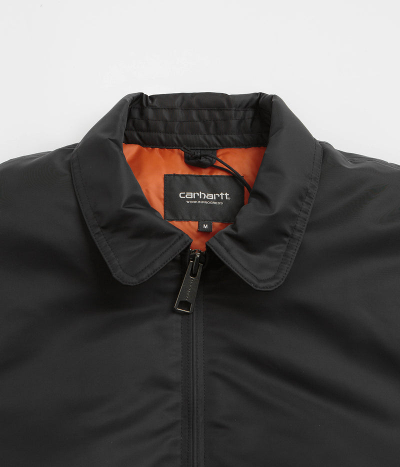 Carhartt Olten Bomber Jacket in Black and Turmeric