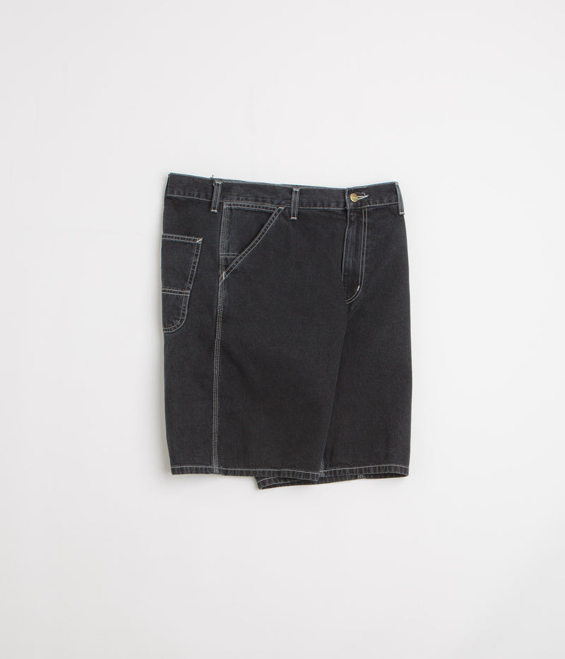 Carhartt Simple Shorts in Black Stone Washed