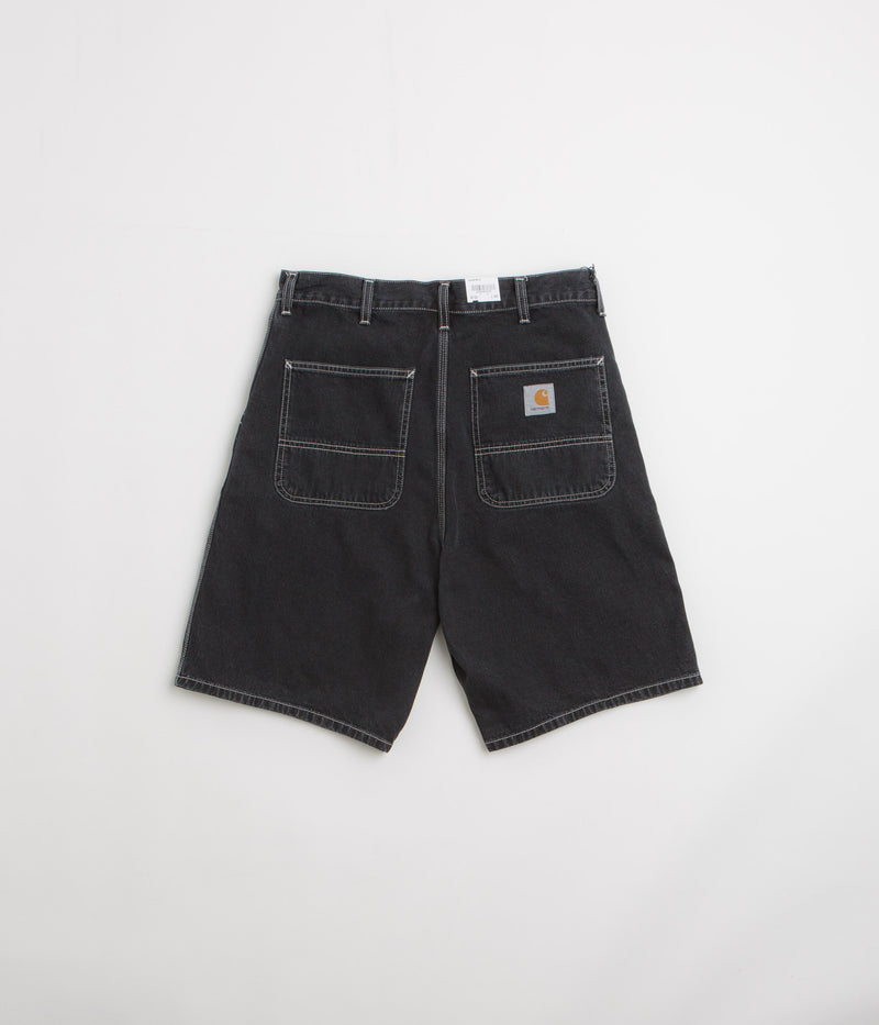 Carhartt Simple Shorts in Black Stone Washed