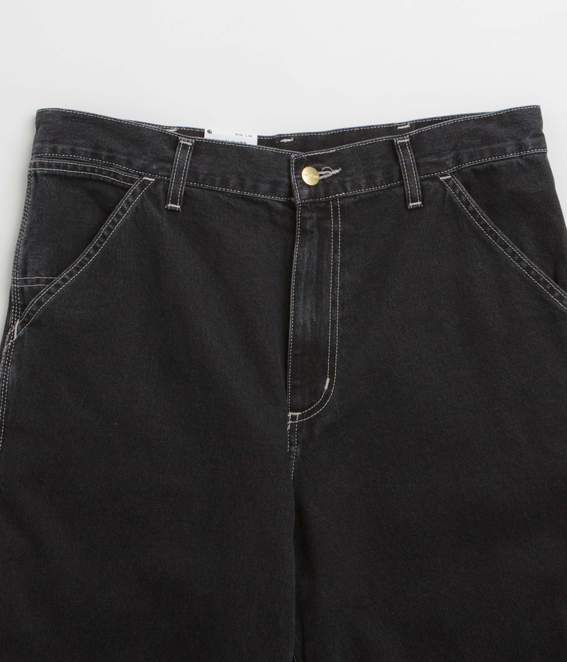 Carhartt Simple Shorts in Black Stone Washed