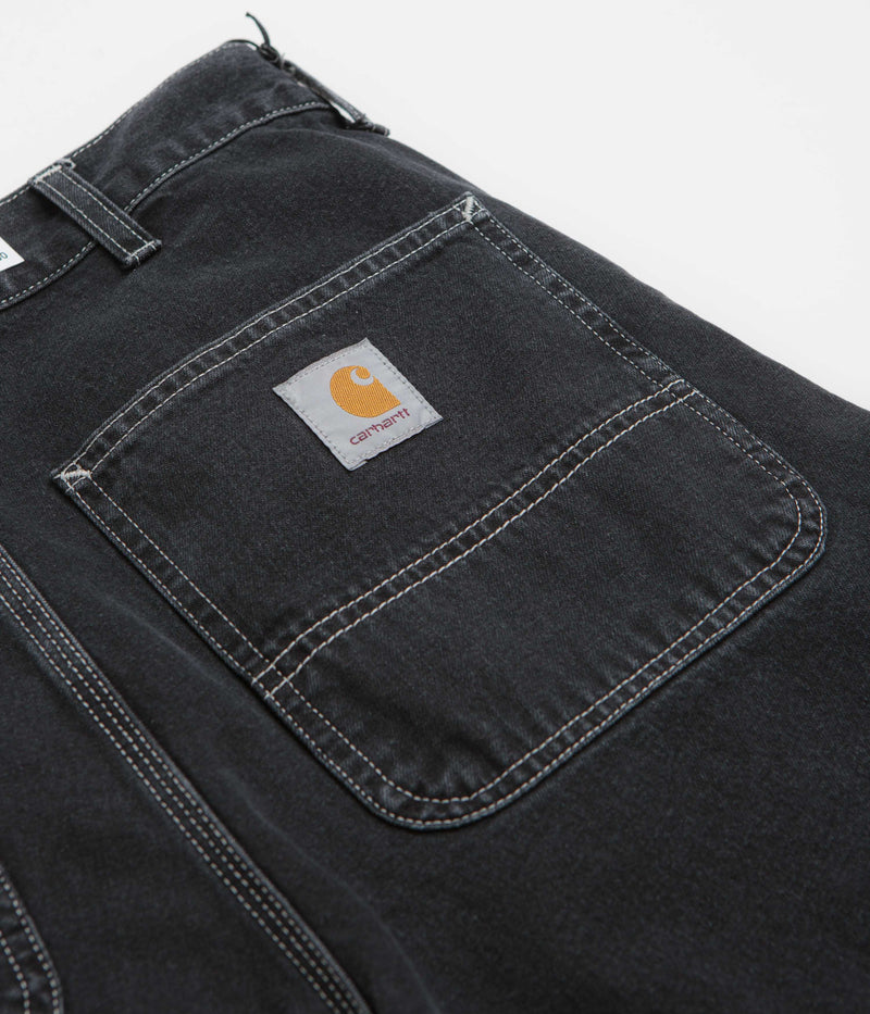 Carhartt Simple Shorts in Black Stone Washed