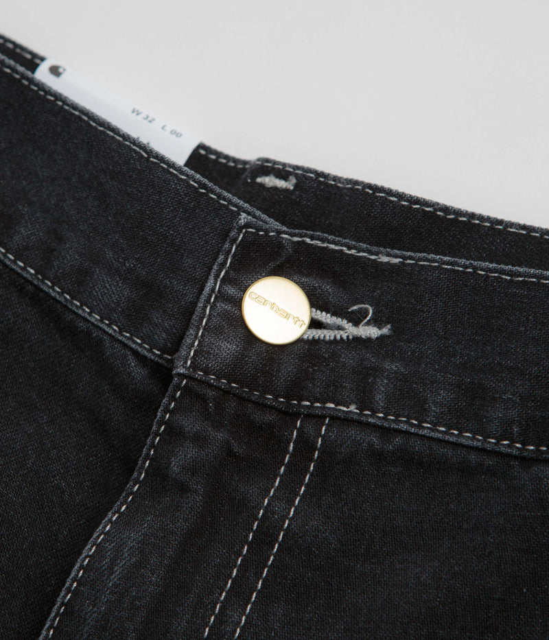 Carhartt Simple Shorts in Black Stone Washed