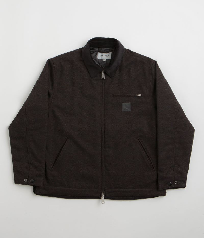 Carhartt Truman Coat in Chocolate and Black