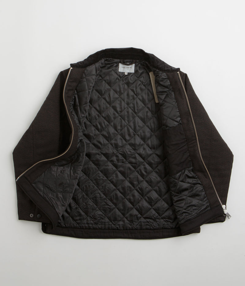 Carhartt Truman Coat in Chocolate and Black
