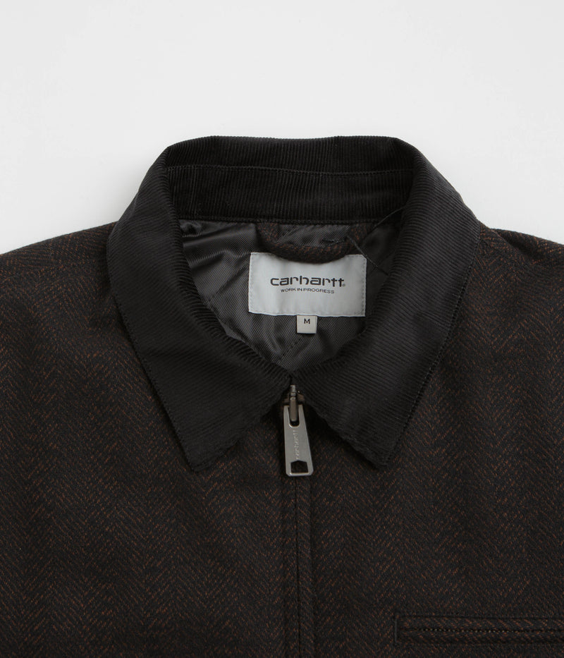 Carhartt Truman Coat in Chocolate and Black