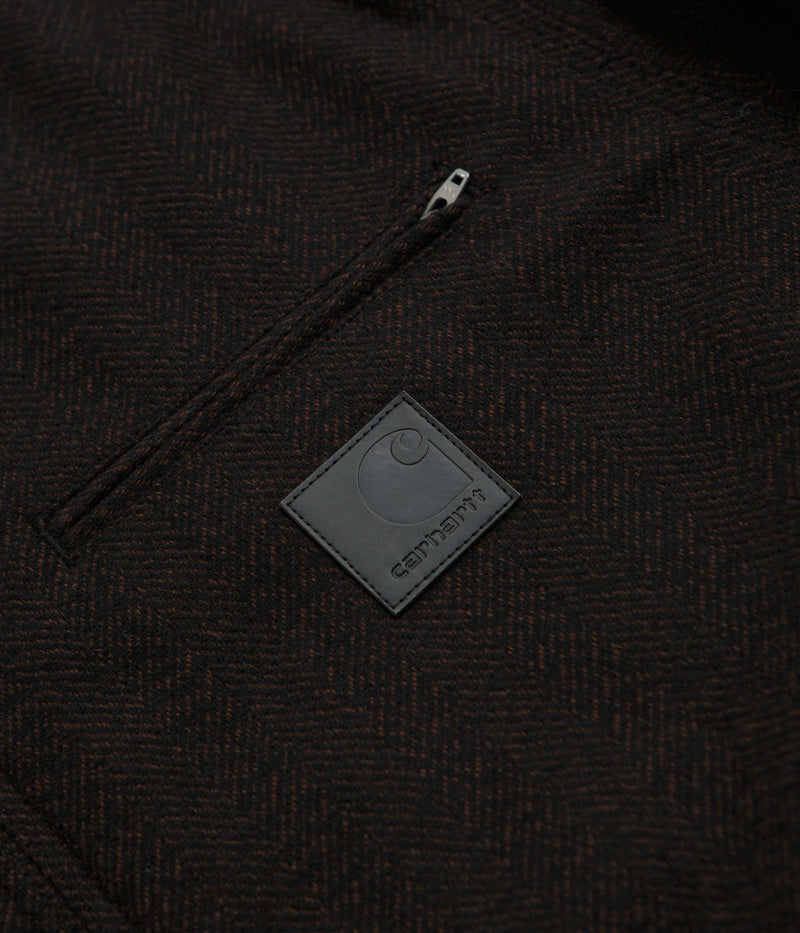 Carhartt Truman Coat in Chocolate and Black