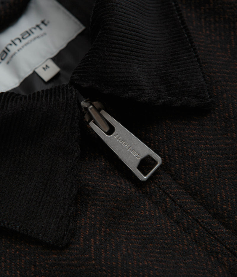 Carhartt Truman Coat in Chocolate and Black
