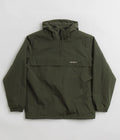 Carhartt Windbreaker Pullover Jacket in Office Green and White