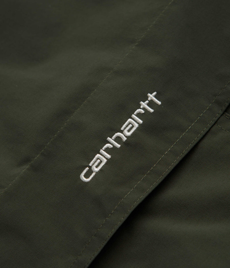 Carhartt Windbreaker Pullover Jacket in Office Green and White