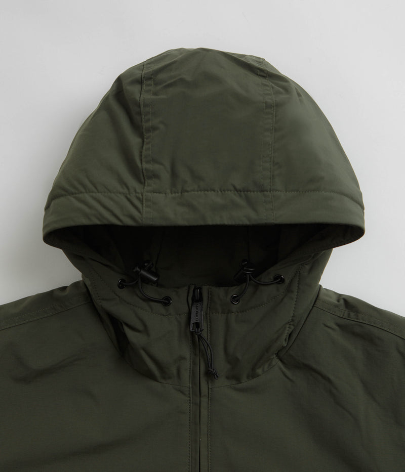 Carhartt Windbreaker Pullover Jacket in Office Green and White