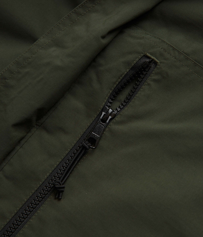 Carhartt Windbreaker Pullover Jacket in Office Green and White