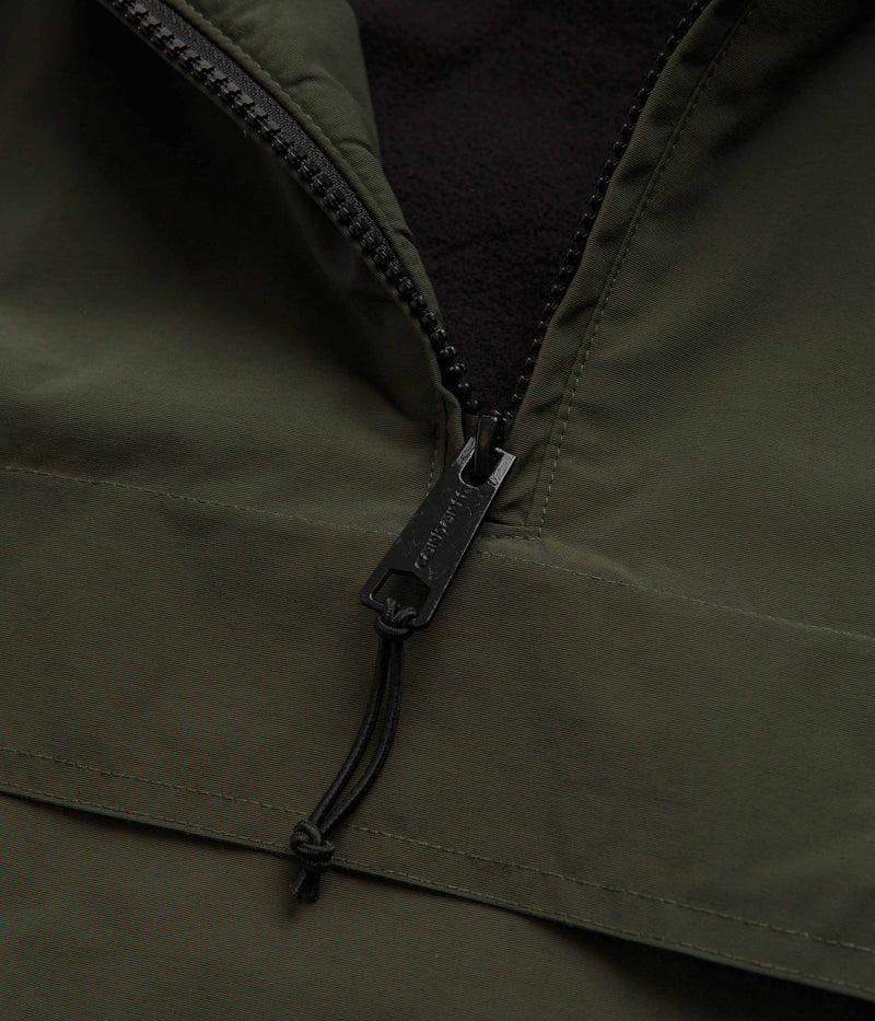 Carhartt Windbreaker Pullover Jacket in Office Green and White