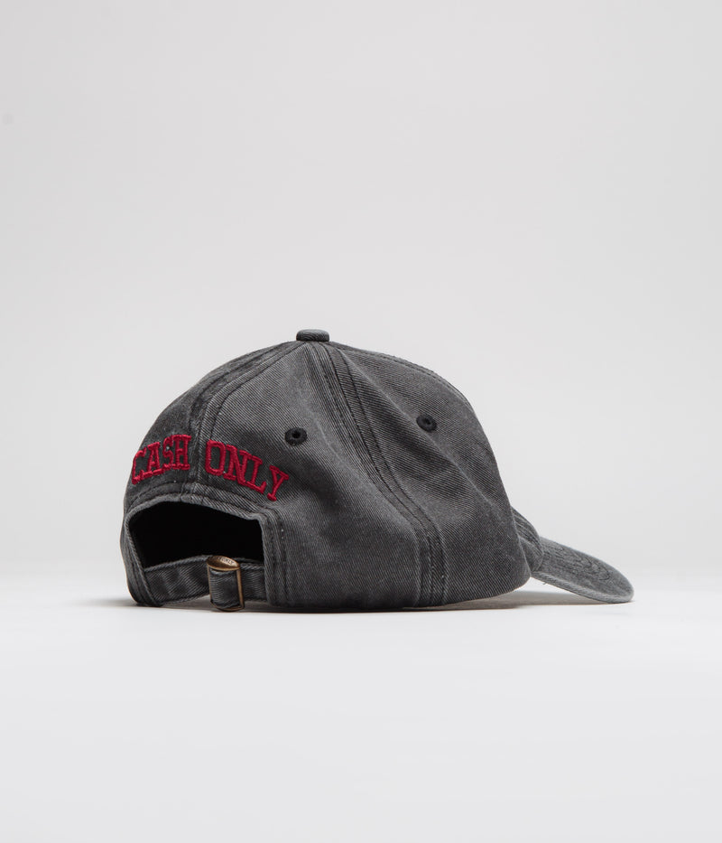 Cash Only Campus Cap in Washed Black