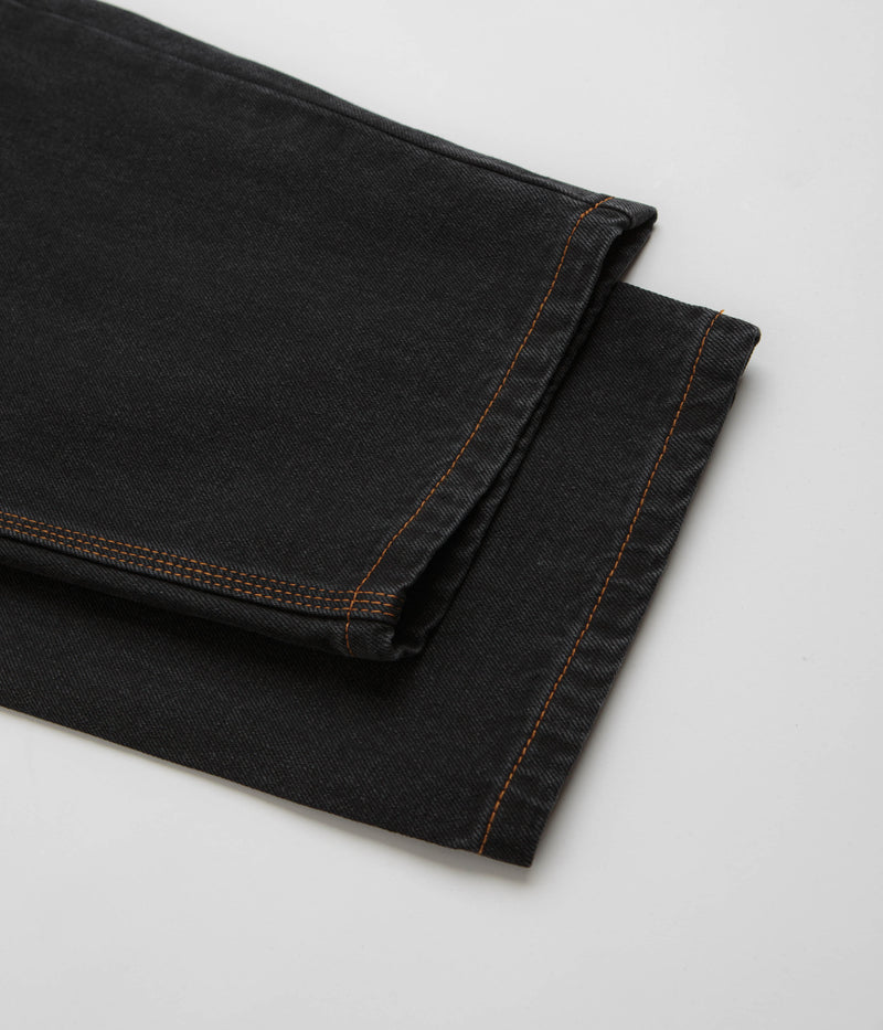 Cash Only Logo Baggy Jeans in Washed Black and Black
