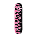 CCS Flames Mini Skateboard Deck - Black/Pink