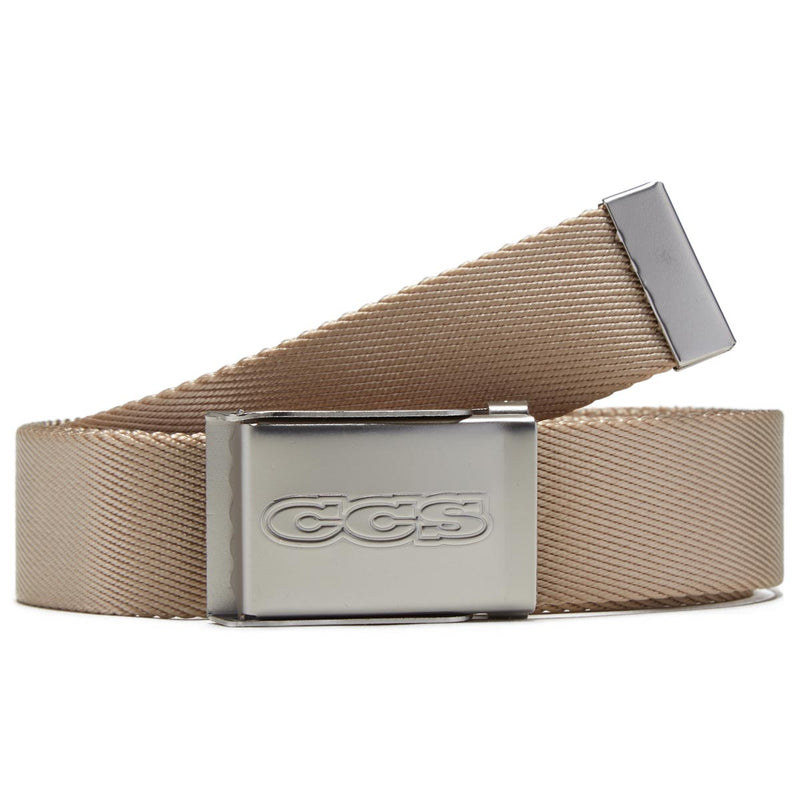 CCS Gunmetal 96 Logo Web Belt - Tan