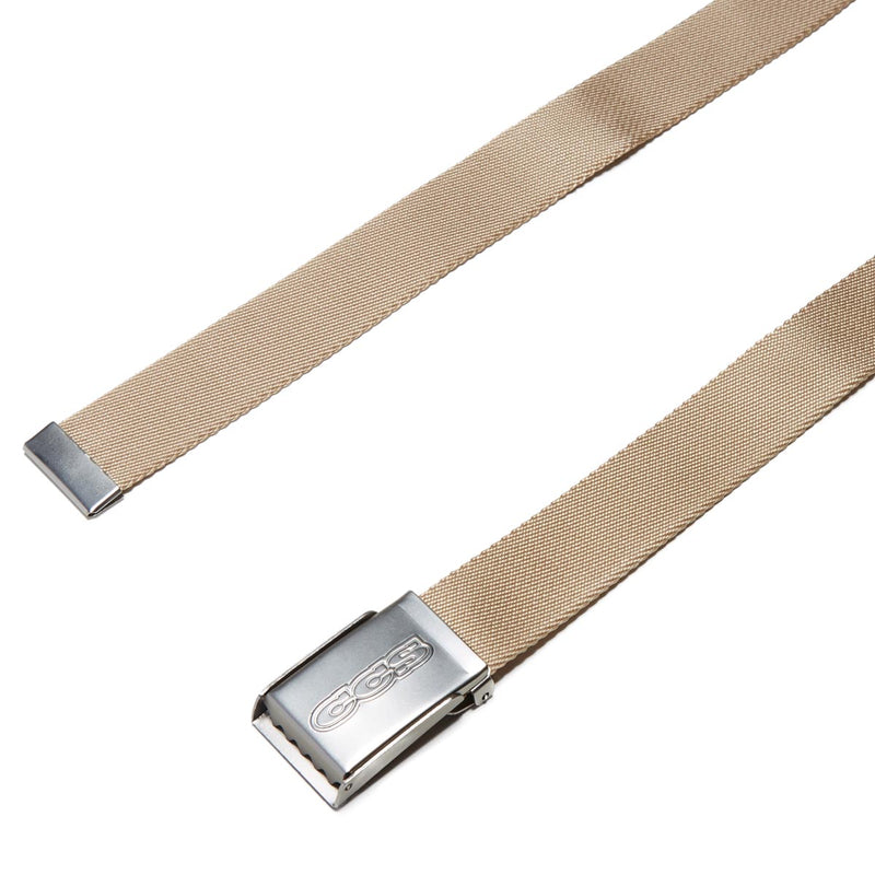 CCS Silver 96 Logo Web Belt - Tan