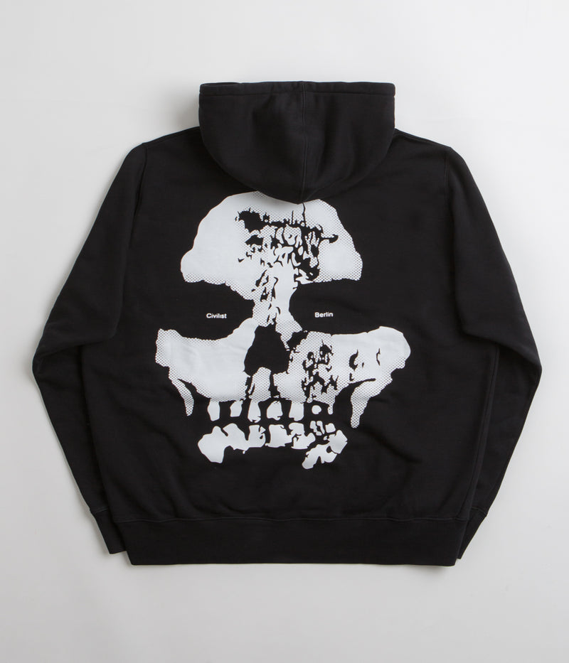Civilist Skull Hoodie in Black