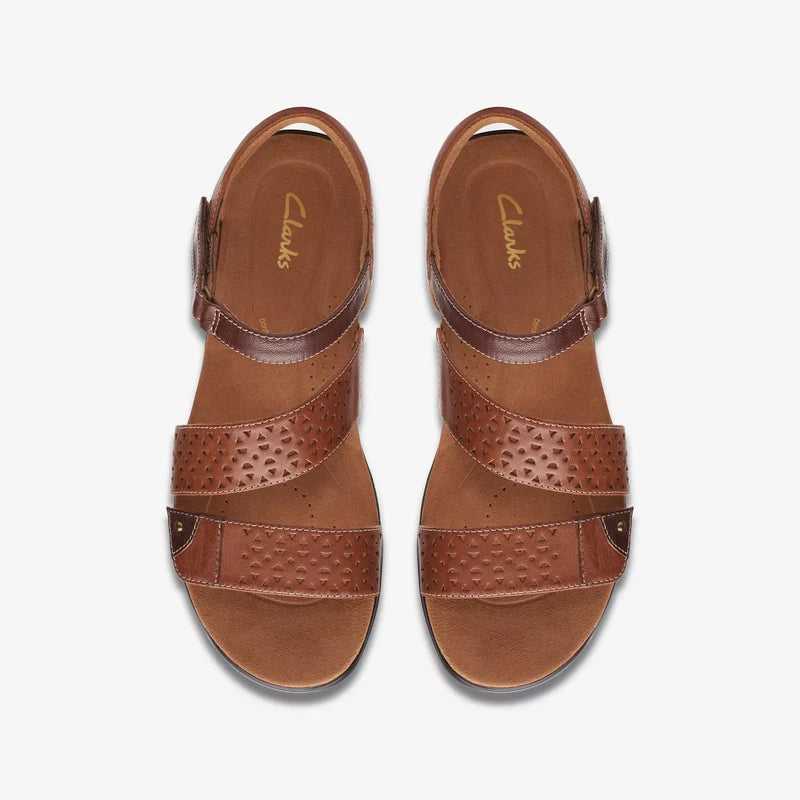 Clarks Women's Kitly Way - Tan Leather