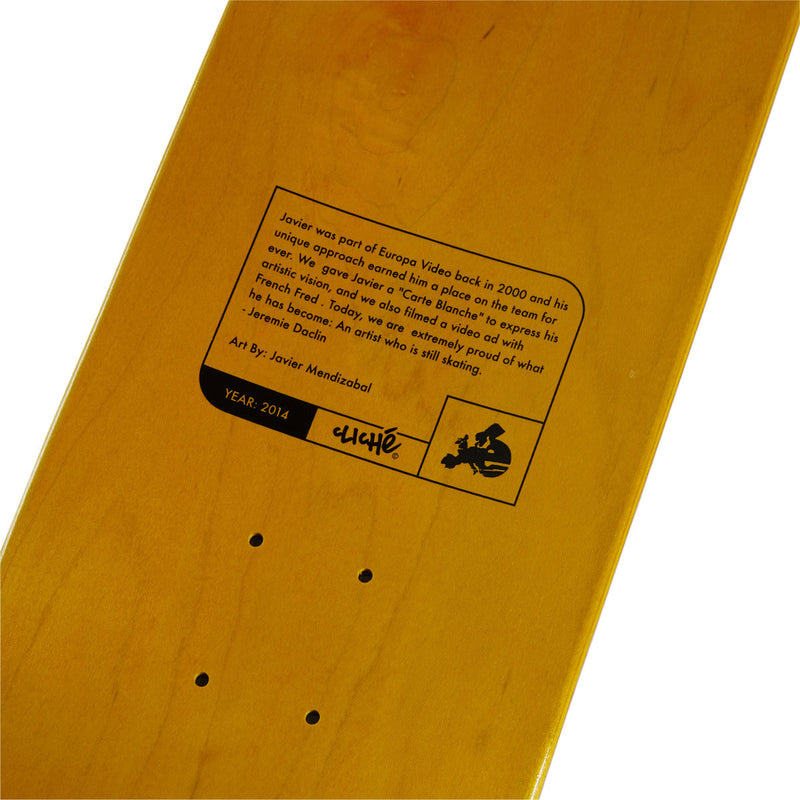 Cliché Javier Mendizabal Griptape Art Skateboard Complete - 8.25"