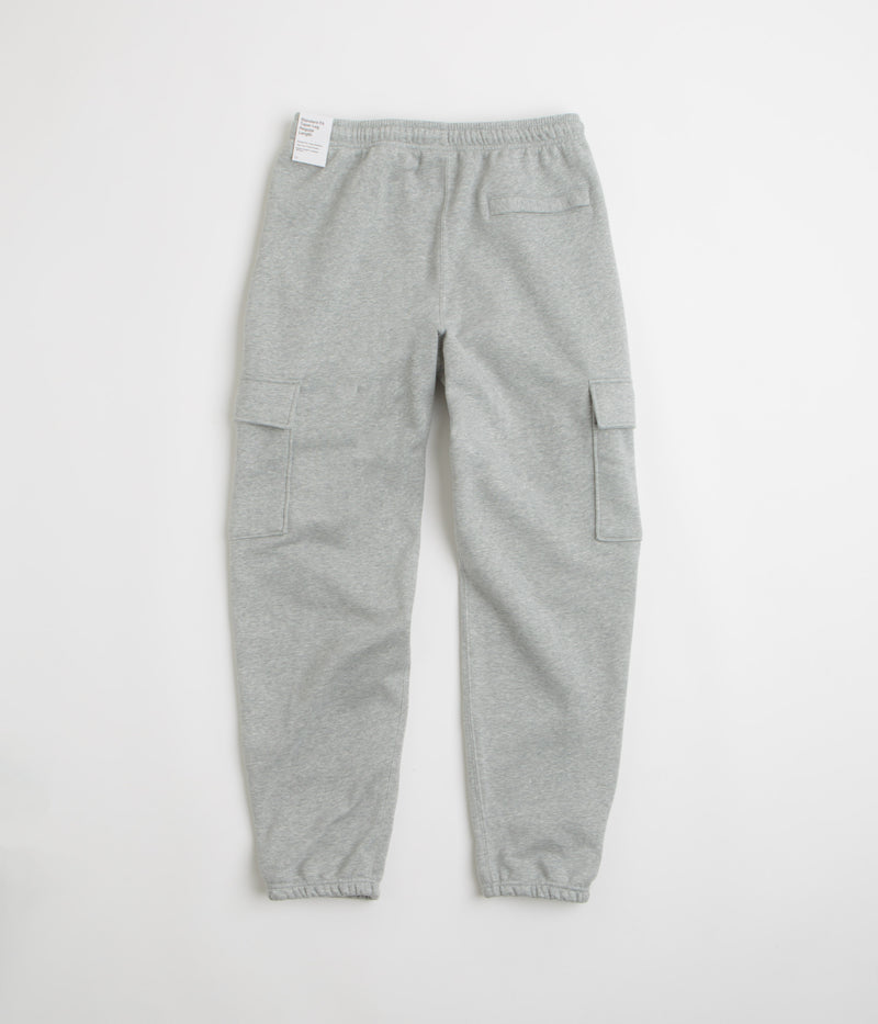 Nike Club Cargo Pants in Dark Grey Heather and Light Smoke Grey / White