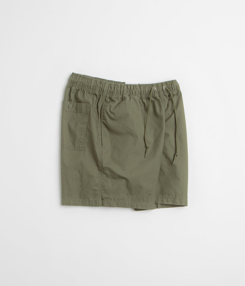 Nike Club Flow Wash Shorts in Medium Olive and Medium Olive