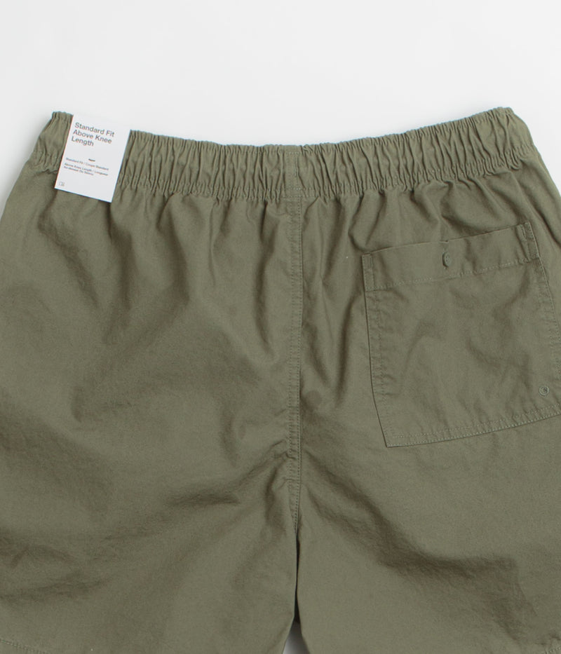 Nike Club Flow Wash Shorts in Medium Olive and Medium Olive