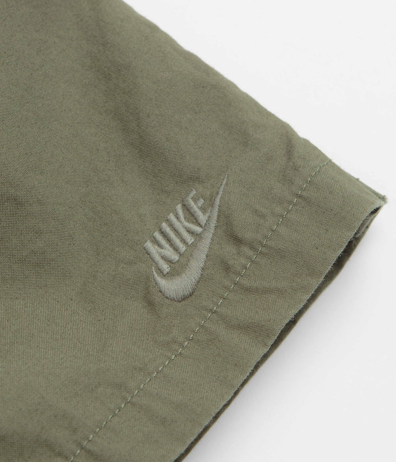 Nike Club Flow Wash Shorts in Medium Olive and Medium Olive