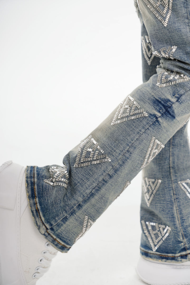 "CODE" KIDS STACKED DENIM