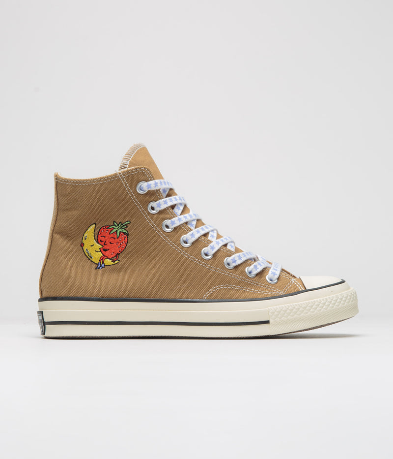 Converse x Sky High Farm Chuck 70 Hi Shoes in Brown and Egret
