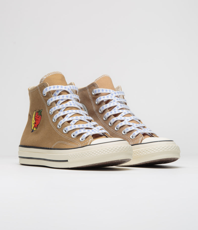 Converse x Sky High Farm Chuck 70 Hi Shoes in Brown and Egret