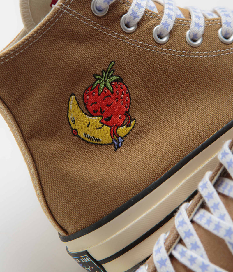 Converse x Sky High Farm Chuck 70 Hi Shoes in Brown and Egret