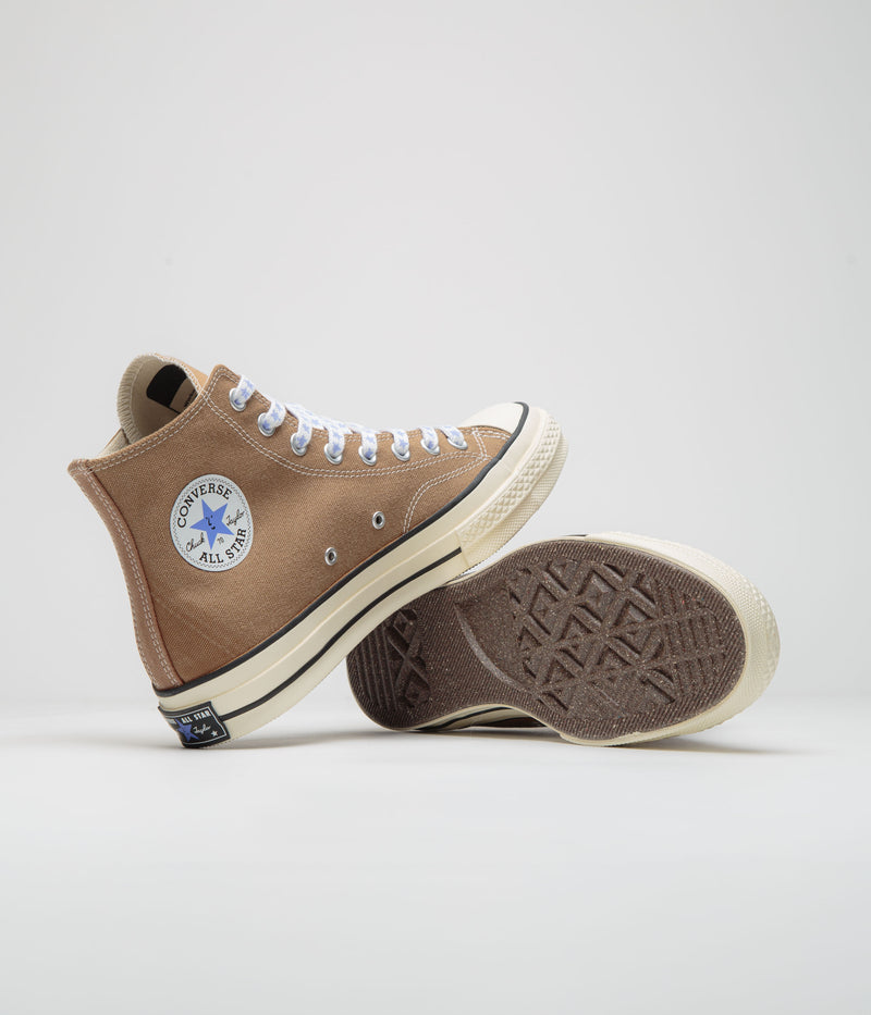 Converse x Sky High Farm Chuck 70 Hi Shoes in Brown and Egret