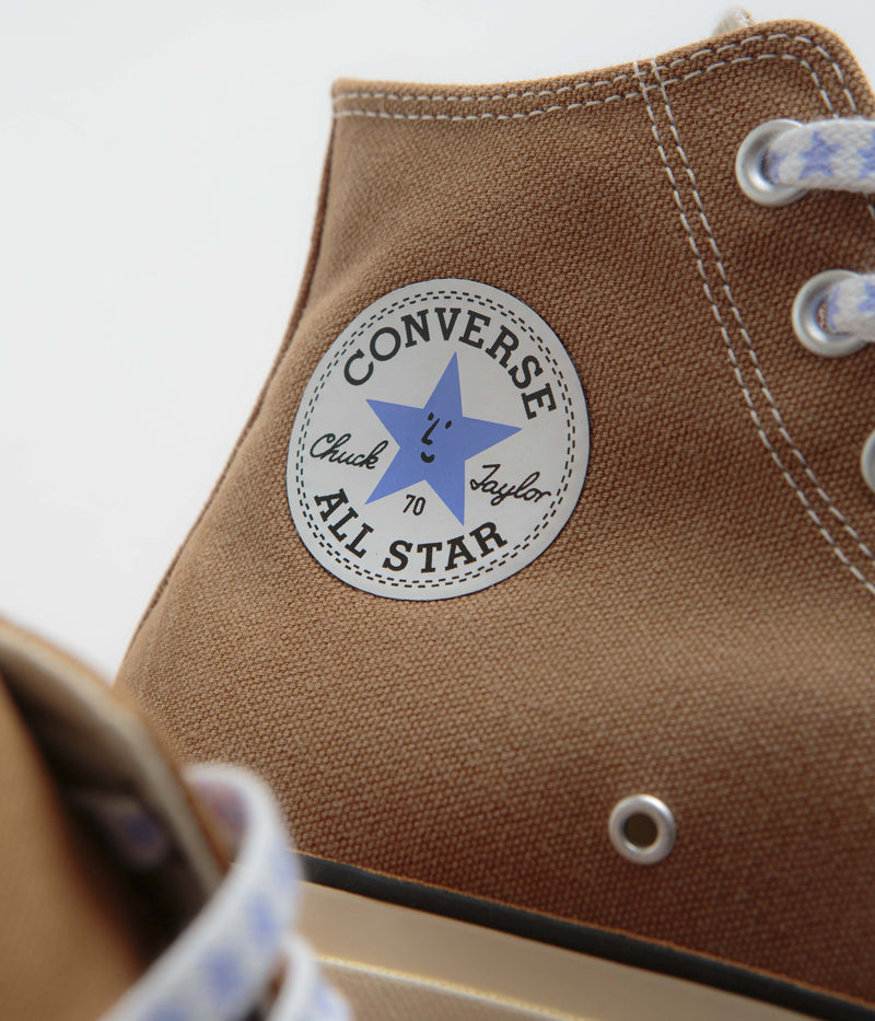 Converse x Sky High Farm Chuck 70 Hi Shoes in Brown and Egret