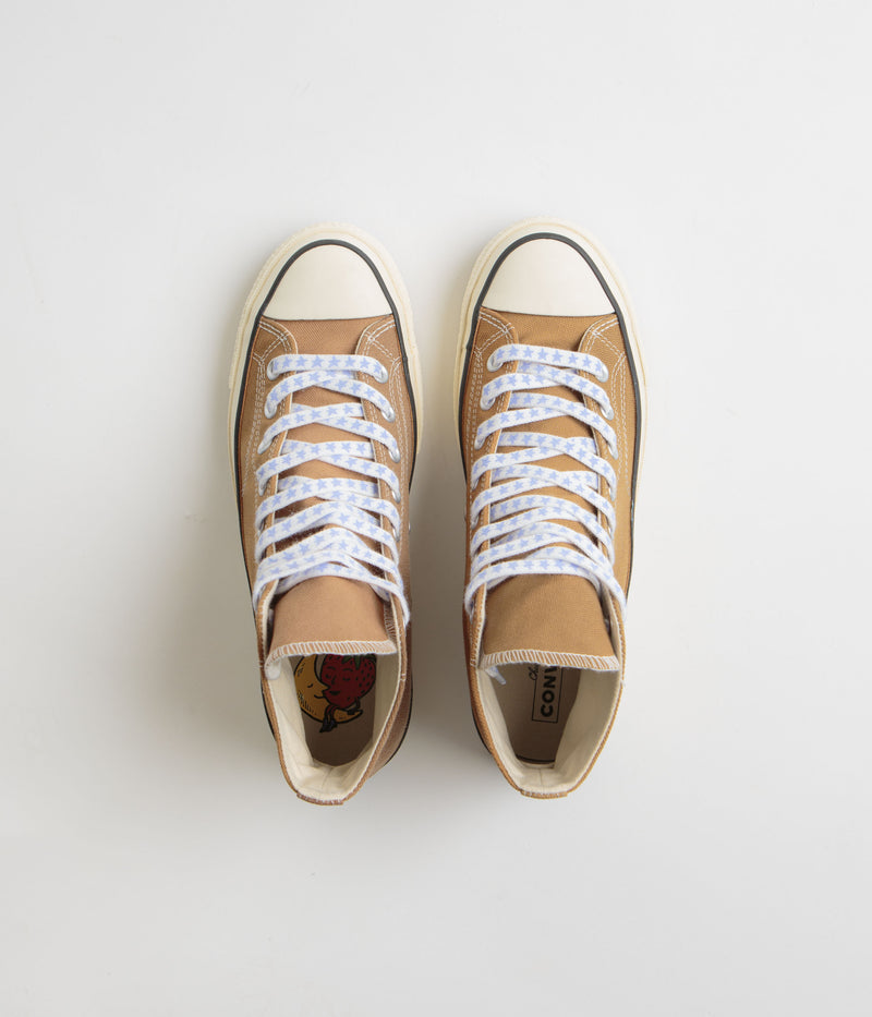 Converse x Sky High Farm Chuck 70 Hi Shoes in Brown and Egret
