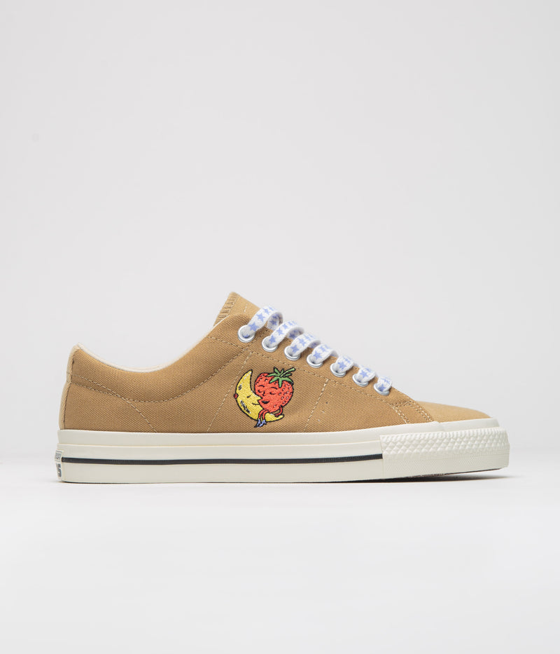 Converse x Sky High Farm One Star Pro Ox Shoes in Brown and Egret