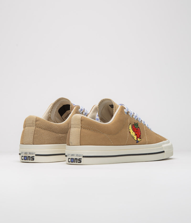 Converse x Sky High Farm One Star Pro Ox Shoes in Brown and Egret