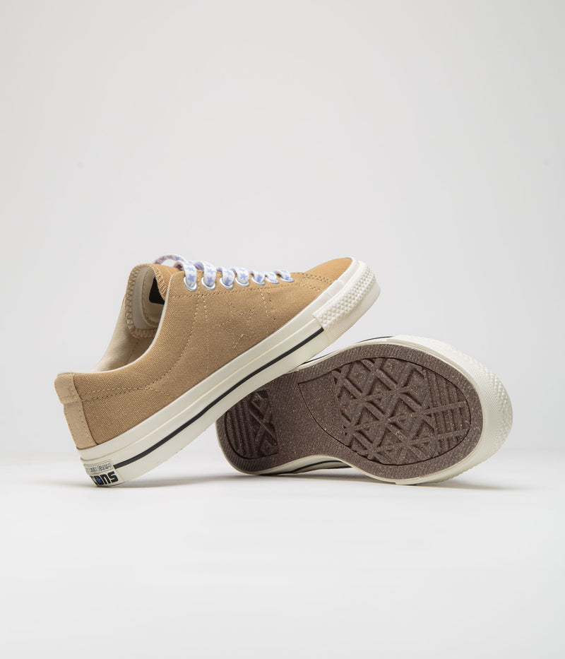 Converse x Sky High Farm One Star Pro Ox Shoes in Brown and Egret