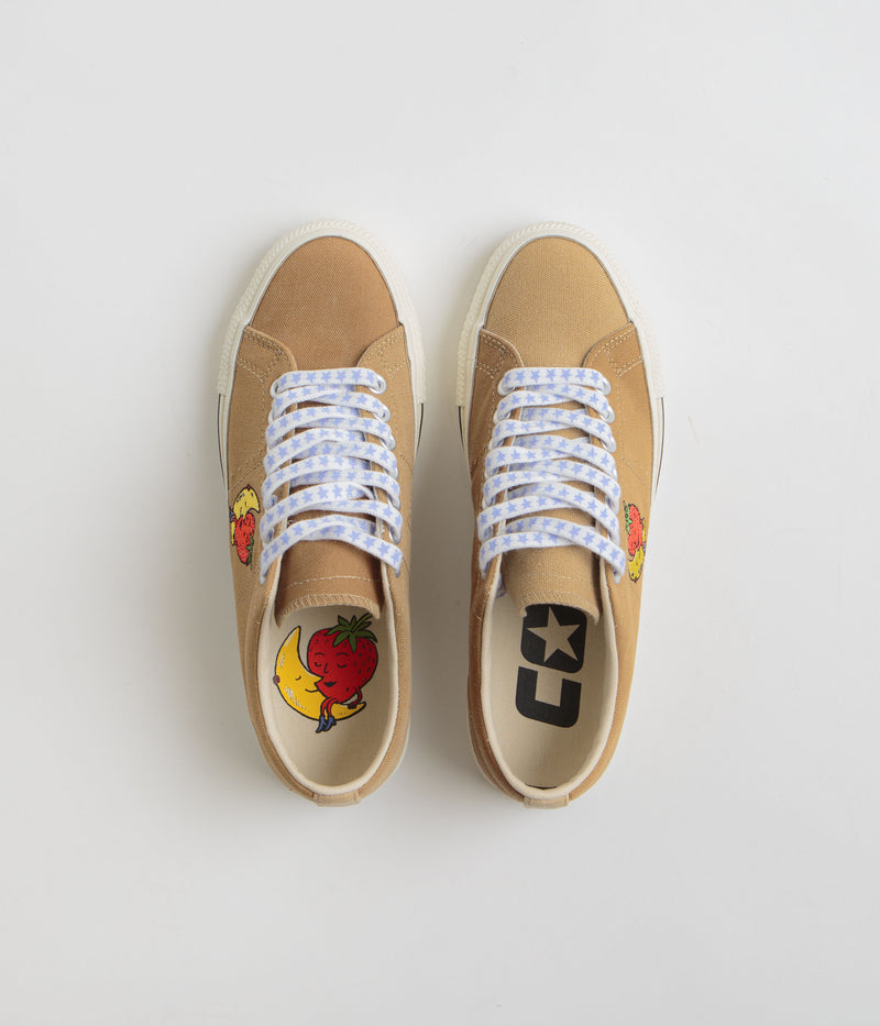 Converse x Sky High Farm One Star Pro Ox Shoes in Brown and Egret