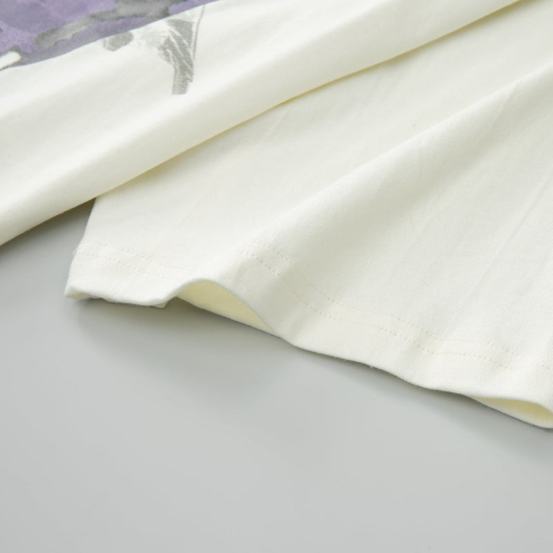Hem View of the Awful Lot Of Cough Syrup x Hyde Park Moto Racer Team T-Shirt in White