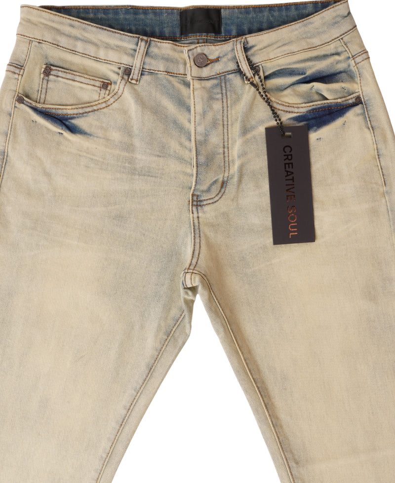 Creative Soul Flared Jean - Dirty Wash